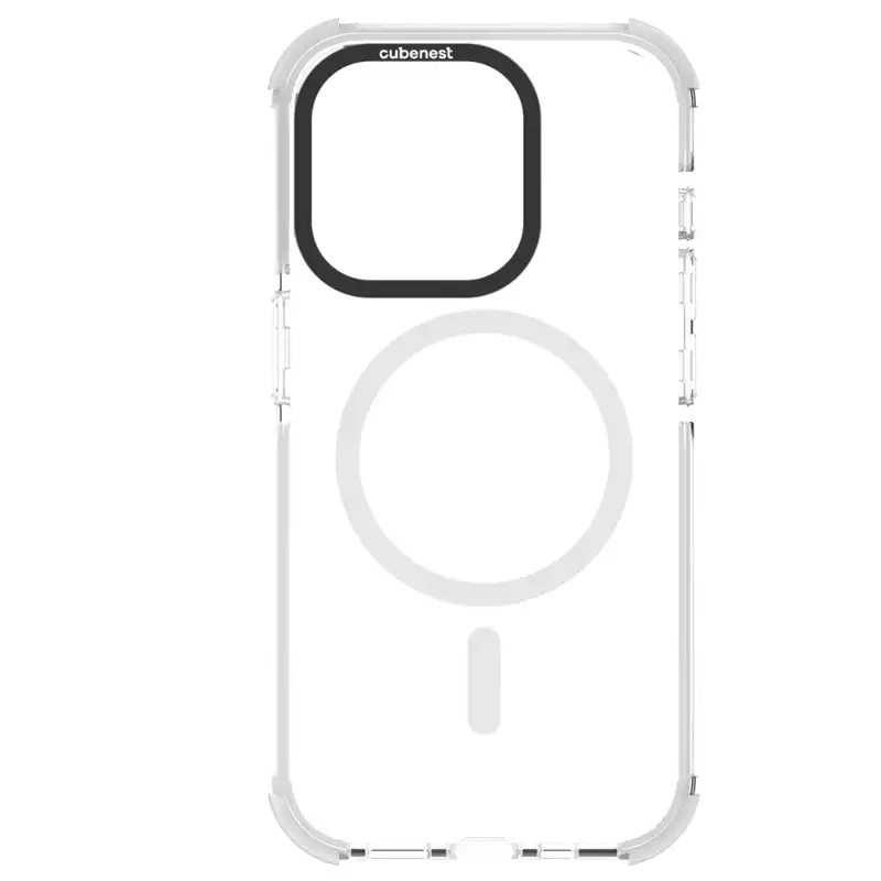 Cubenest iPhone 15 Pro MagPro Strong Guard fehér tok